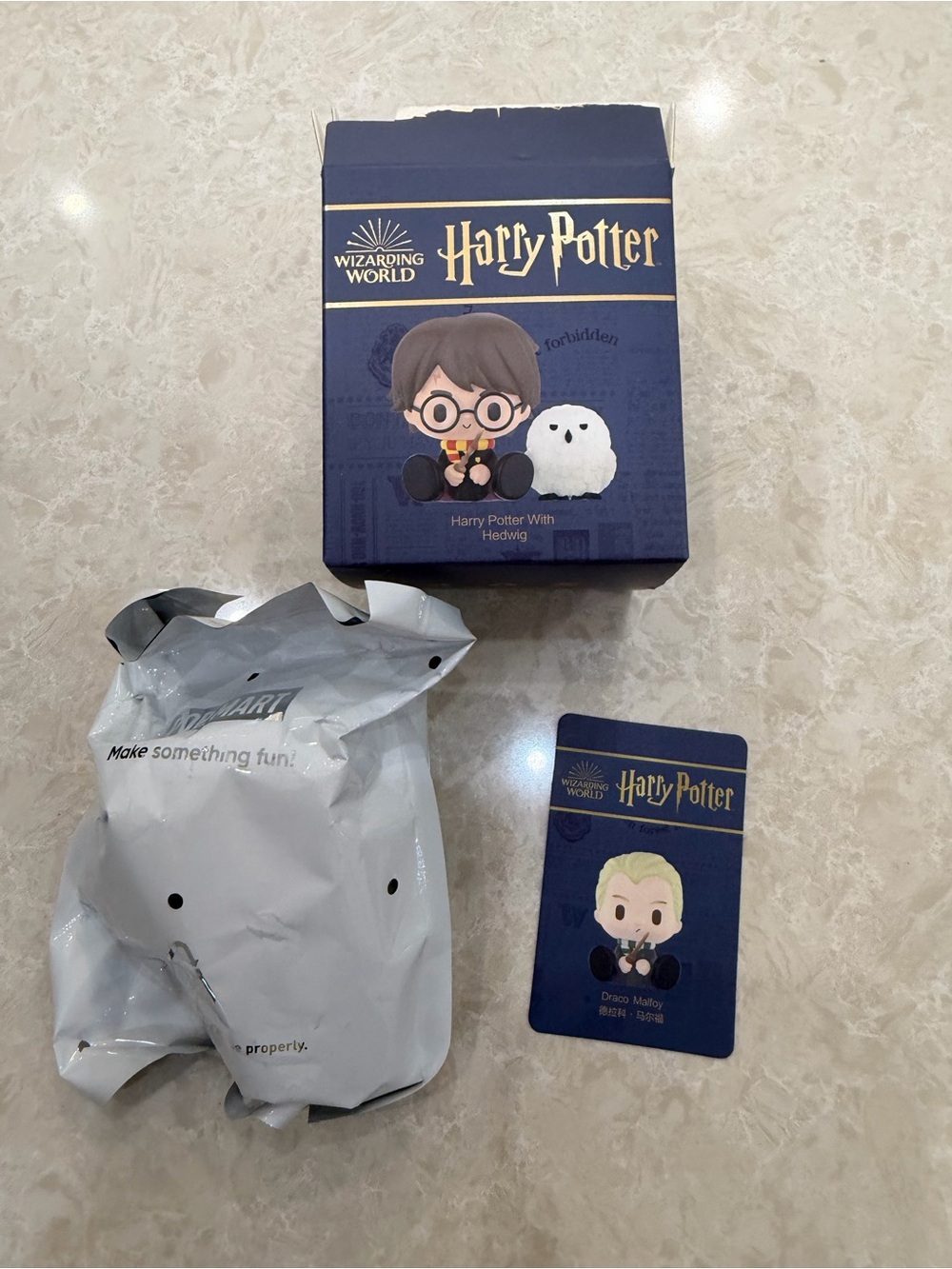 Harry Potter Plush Keychain with Hedwig – Navy and White Collectible